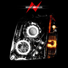 Load image into Gallery viewer, ANZO 2007-2014 GMC Yukon Projector Headlights w/ Halo Chrome (CCFL)