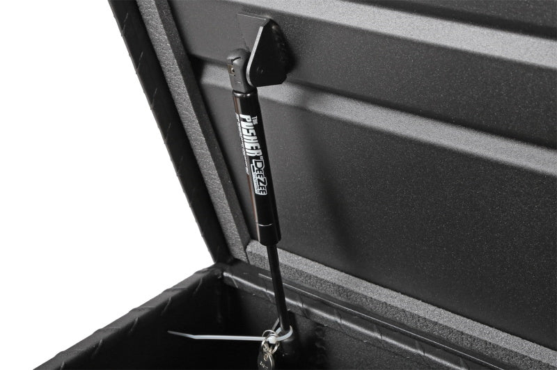 Deezee Universal Tool Box - Red Crossover - Single Lid Black BT (Txt Blk)