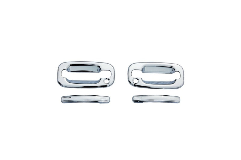 AVS 99-16 Ford F-250 (w/o Passenger Keyhole) Door Handle Covers (2 Door) 4pc Set - Chrome