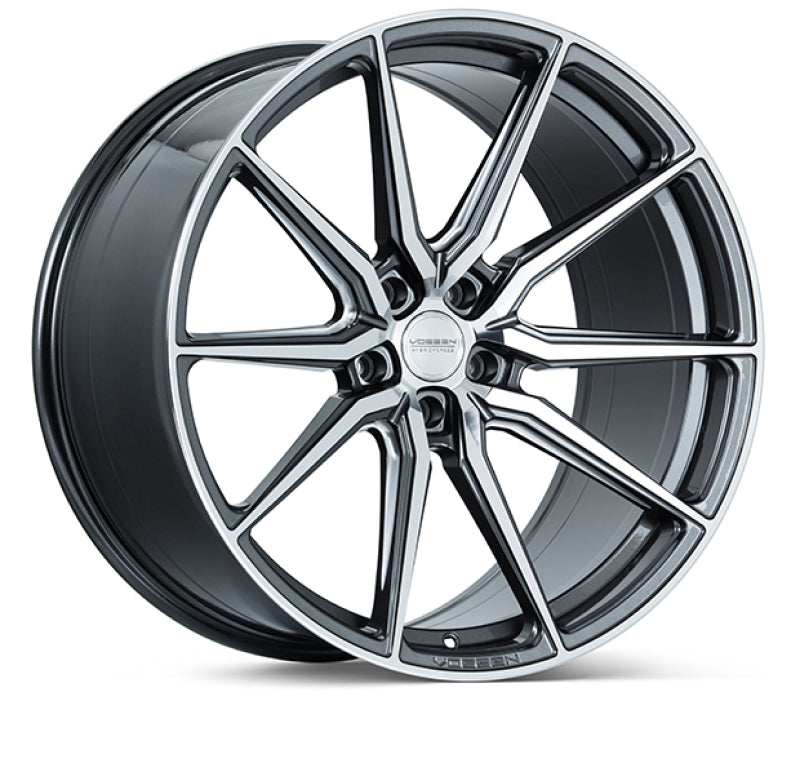 Vossen HF-3 20x10.5 / 5x114.3 / ET45 / Deep Face / 73.1 - Gloss Graphite Polished Wheel