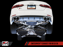 Load image into Gallery viewer, AWE Tuning Audi B9 S5 Sportback SwitchPath Exhaust - Non-Resonated (Silver 102mm Tips)