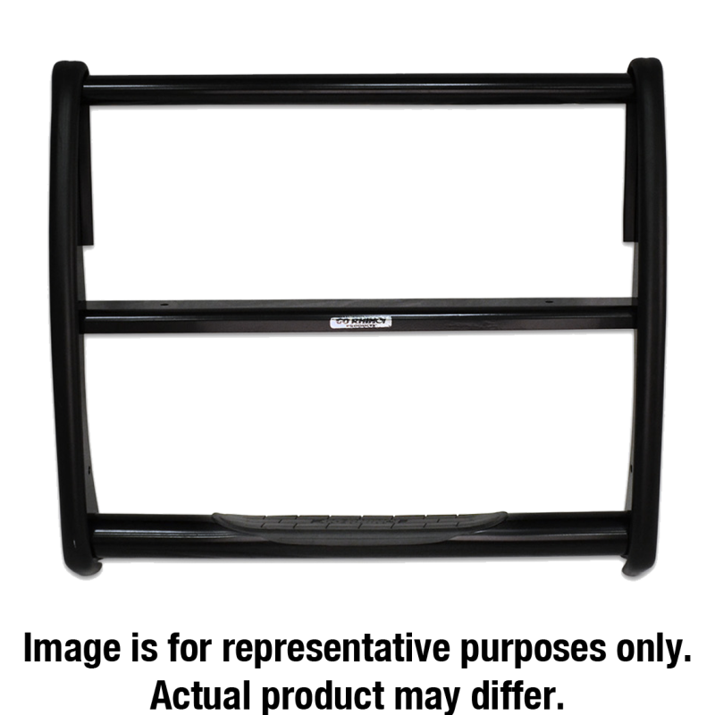 Go Rhino 15-19 Chevrolet Silv 2500HD/3500HD 3000 Series StepGuard - Black (Center Grille Guard Only)