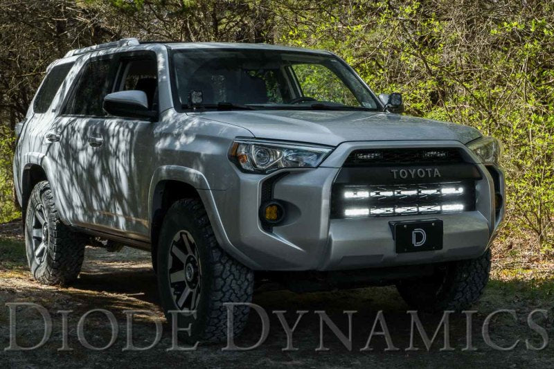 Diode Dynamics 14-19 Toyota 4Runner SS30 (Single) Stealth Lightbar Kit - White Driving