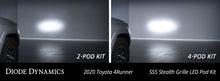 Load image into Gallery viewer, Diode Dynamics 14-23 Toyota 4Runner SS5 Stealth Grille LED 4-Pod Kit - Pro White Combo