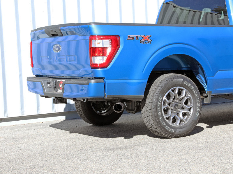 aFe Apollo GT 3in 409 SS Cat-Back Exhaust 2021 Ford F-150 V6 2.7L/3.5L (tt)/V8 5.0L w/ Black Tips