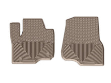 Load image into Gallery viewer, WeatherTech 2017+ Ford F-250/F-350/F-450/F550 (Crew Cab &amp; SuperCab) Front Rubber Mats - Tan