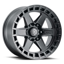 Load image into Gallery viewer, ICON Raider 17x8.5 6x120 0mm Offset 4.75in BS Satin Black Wheel