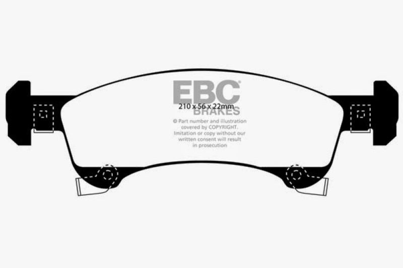 EBC 02-06 Ford Expedition 4.6 2WD Yellowstuff Front Brake Pads