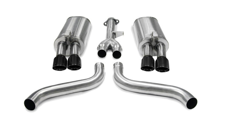 Corsa 1986-1991 Chevrolet Corvette C4 5.7L V8 L98 Black Sport Cat-Back Exhaust