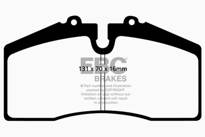 EBC 05+ Ford Saleen Mustang Brembo front calipers Redstuff Front Brake Pads