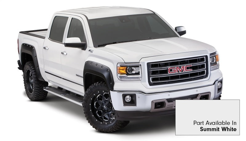 Bushwacker 20-22 GMC Sierra 1500 Pocket Style Flares 4pc - Summit White