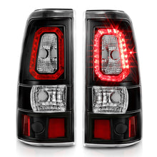 Load image into Gallery viewer, ANZO 2003-2006 Chevy Silverado 1500 LED Taillights Plank Style Black w/Clear Lens