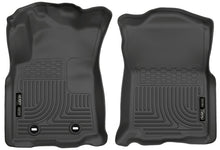 Load image into Gallery viewer, Husky Liners 2016 Toyota Tacoma w/ Manual Trans WeatherBeater Front Black Floor Liners