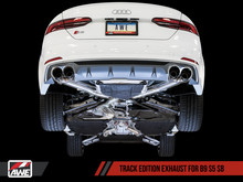 Load image into Gallery viewer, AWE Tuning Audi B9 S5 Sportback Track Edition Exhaust - Non-Resonated (Silver 102mm Tips)