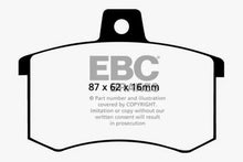 Load image into Gallery viewer, EBC 89-90 Audi 100 Quattro 2.3 Yellowstuff Rear Brake Pads