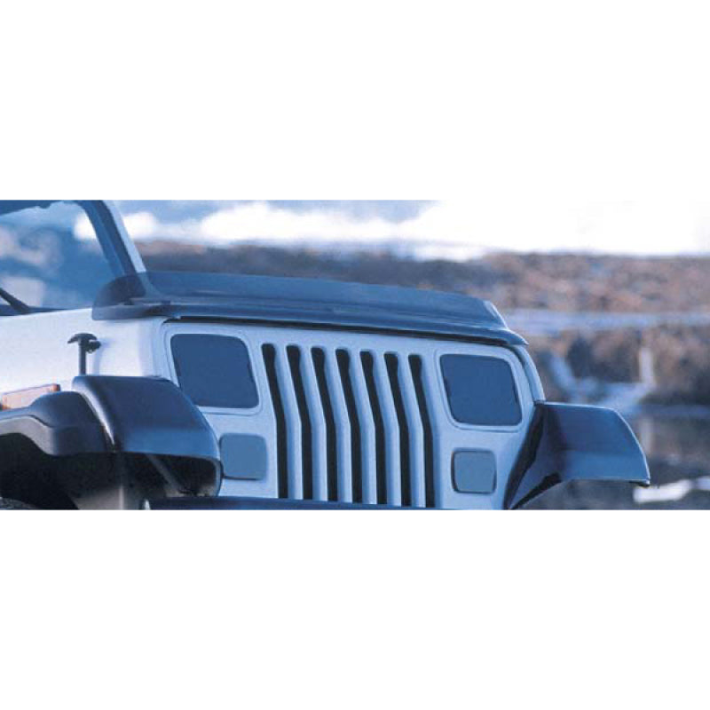 Rugged Ridge Bug Deflector Smoke 87-06 Jeep Wrangler