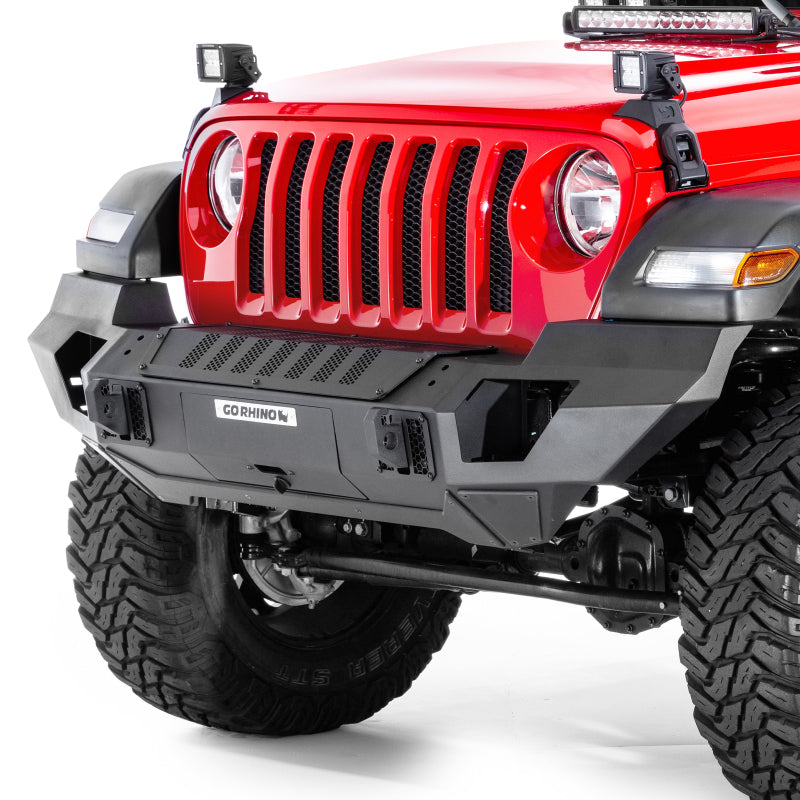 Go Rhino 07-20 Jeep Wrangler JL/JLU/JK/JKU/Gladiator JT Trailline Front Full Width Bumper