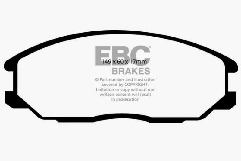 EBC 00-01 Hyundai XG 300 3.0 Greenstuff Front Brake Pads