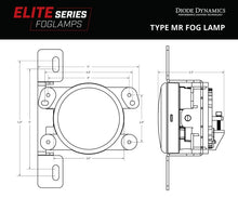 Load image into Gallery viewer, Diode Dynamics Elite Series Type MR Fog Lamps - Yellow (Pair)