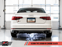 Load image into Gallery viewer, AWE Tuning Audi B9 S4 Touring Edition Exhaust - Non-Resonated (Silver 102mm Tips)