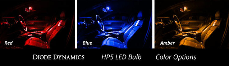 Diode Dynamics 194 LED Bulb HP5 LED - Amber Short (Single)