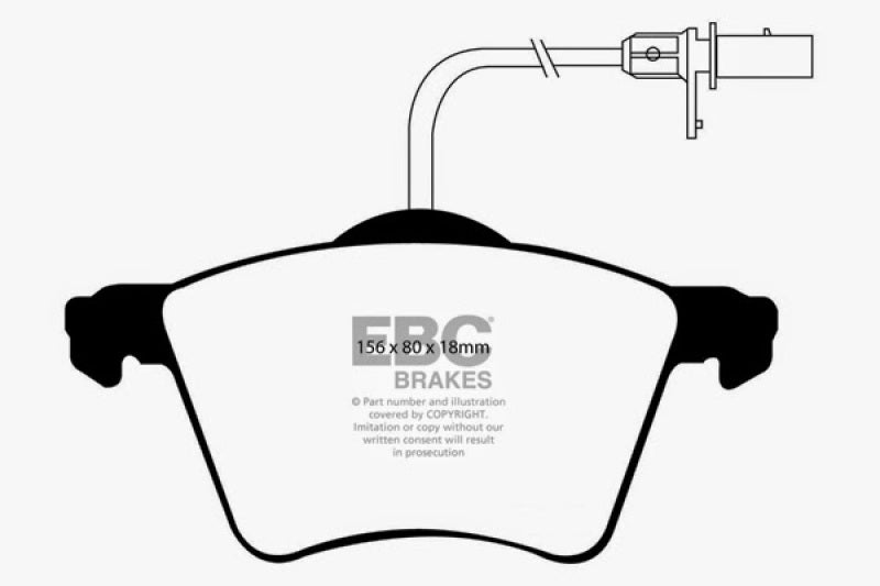 EBC 01 Volkswagen Eurovan 2.8 (300mm) Greenstuff Front Brake Pads