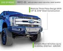 Load image into Gallery viewer, DV8 Offroad 2017+ Ford F-250/F-350/F-450 Front Bumper