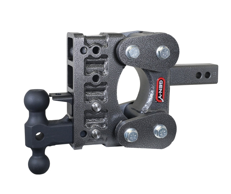 Gen-Y The Boss Torsion-Flex 2in Shank 5in Drop 16K Hitch w/GH-051 Dual-Ball/GH-032 Pintle Lock