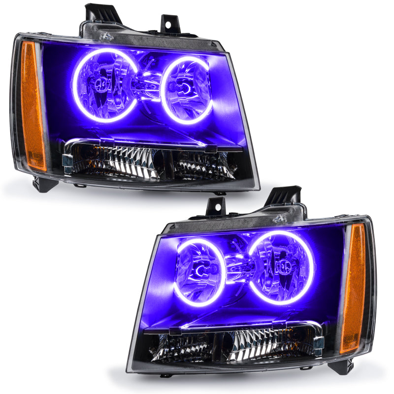 Oracle Lighting 07-14 Chevrolet Suburban Pre-Assembled LED Halo Headlights -UV/Purple