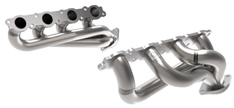 aFe Twisted Steel 1-7/8in 304 SS Headers 20-21 Ford F-250/F-350 V8-7.3L