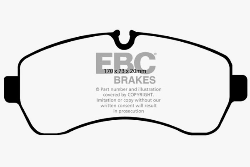 EBC 07+ Dodge Sprinter 3500 Greenstuff Front Brake Pads