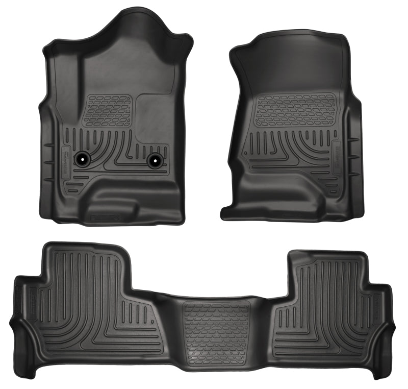 Husky Liners 2015 Chevy/GMC Tahoe/Yukon WeatherBeater Combo Black Floor Liners