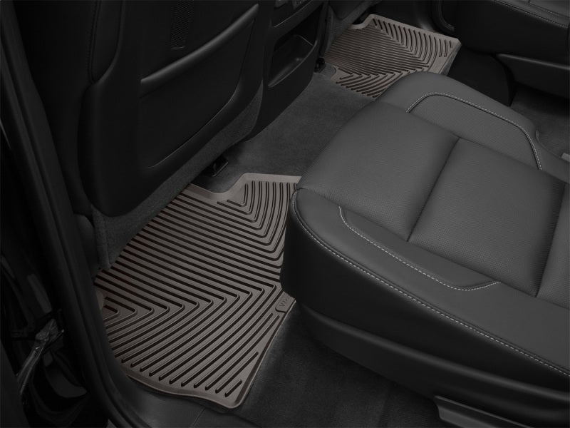 WeatherTech 2015+ Cadillac Escalade 2nd Row Rear Rubber Mats - Cocoa