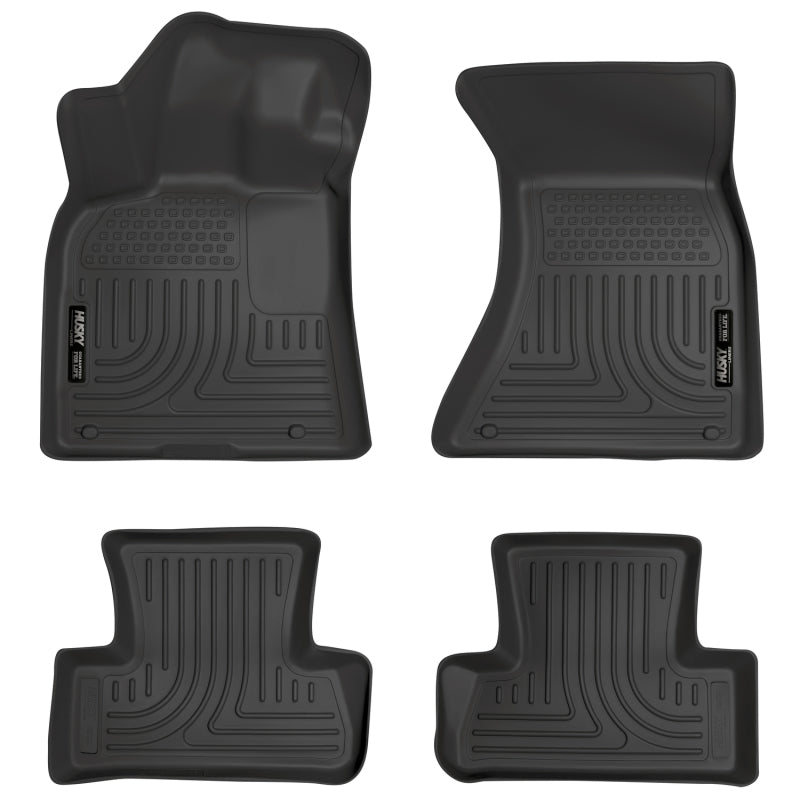 Husky Liners 09-14 Audi Q5 Weatherbeater Black Front & 2nd Seat Floor Liners