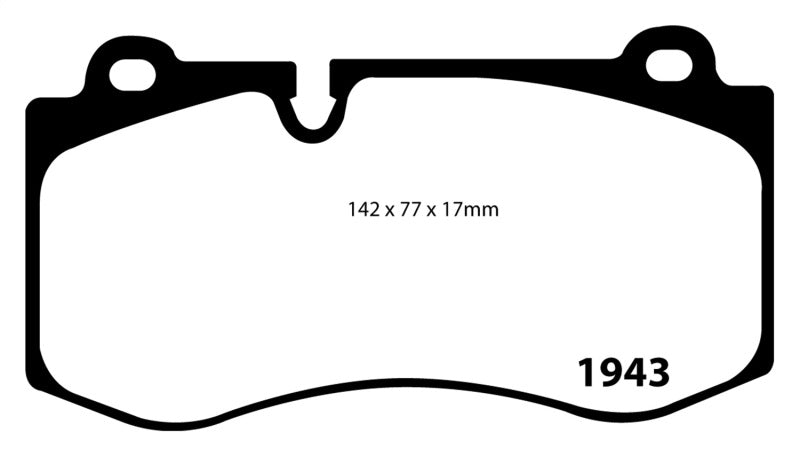 EBC 07-08 Mercedes-Benz CL550 5.5 Yellowstuff Front Brake Pads