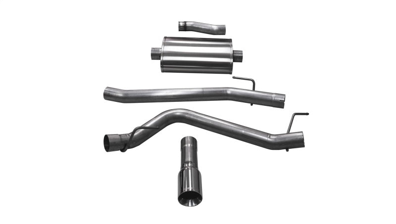 Corsa 2020-2024 Jeep Gladiator JT 3.6L Single Side Exit Cat-Back Exhaust w/ Single 4in PolishedTip