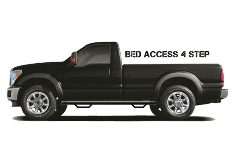 N-Fab Nerf Step 80-96 Ford F-250 80-92 F-150 Regular Cab 8ft Bed - Tex. Black - Bed Access - 3in