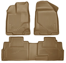 Load image into Gallery viewer, Husky Liners 07-13 Ford Edge / 07-13 Lincoln MKX Weatherbeater Tan Front &amp; 2nd Seat Floor Liners