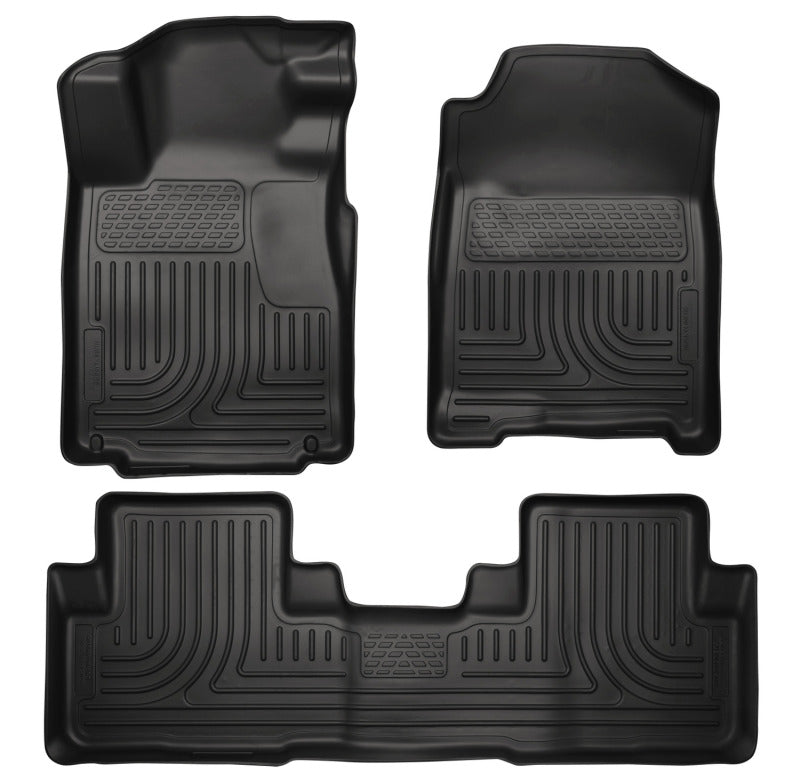 Husky Liners 11-12 Dodge Charger/Chrysler 300 (AWD Only) WeatherBeater Combo Black Floor Liners