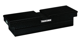 Tradesman Aluminum Gull Wing Cross Bed Truck Tool Box (70in.) - Black