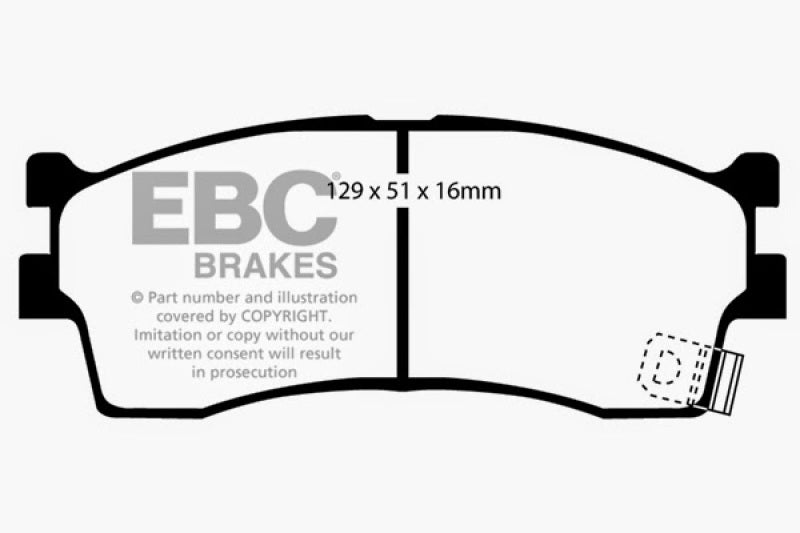 EBC 03-05 Kia Rio Cinco 1.6 Greenstuff Front Brake Pads