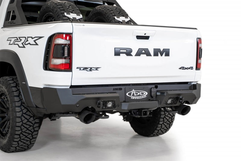 Addictive Desert Designs 2021 Dodge RAM 1500 TRX Stealth Fighter Rear Bumper - Hammer Black