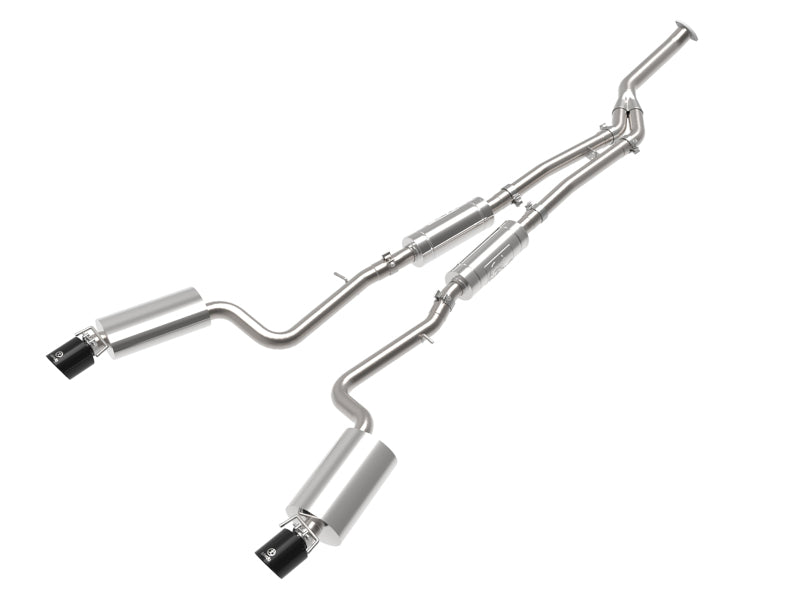 aFe POWER Takeda 16-17 Lexus IS200t L4-2.0L (t) 2.5in-3in 304 SS CB Exhaust w/ Black Tips