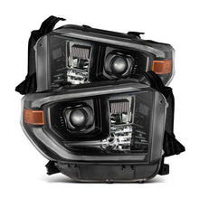 Load image into Gallery viewer, AlphaRex 14-21 Toyota Tundra LUXX-Series LED Proj Headlights Alpha-Blk w/Actv Light &amp; Seq. Sig + DRL