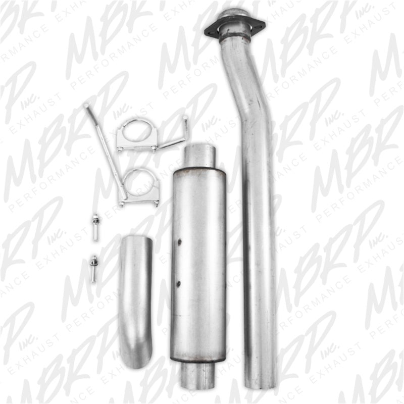 MBRP 11-12 Ford F-150 SVT Raptor 6.2L EC-SB/CC-SB 3.5in Cat Back Single Turn Down Alum Exhaust