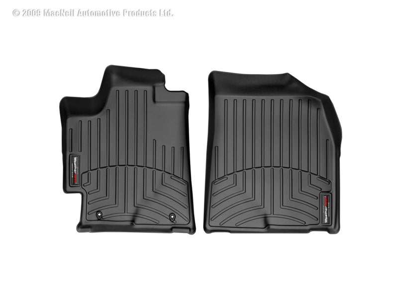 WeatherTech 08-13 Toyota Highlander Front FloorLiner - Black