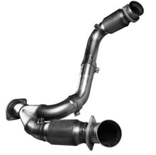 Load image into Gallery viewer, Kooks 09-10 GM 1500 Series Truck 6.2L 3in x OEM Out GREEN Cat SS Y Pipe Kooks HDR Req