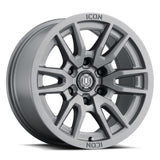 ICON Vector 6 17x8.5 6x5.5 25mm Offset 5.75in BS 95.1mm Bore Titanium Wheel