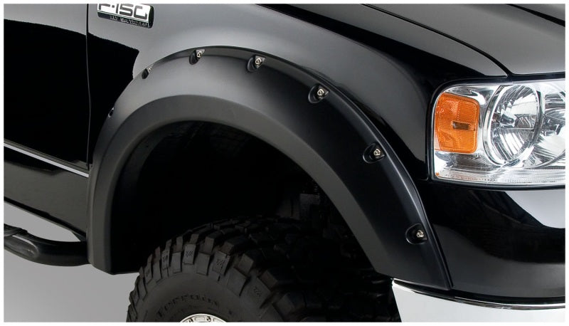 Bushwacker 04-08 Ford F-150 Pocket Style Flares 2pc - Black