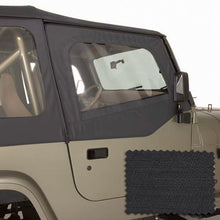 Load image into Gallery viewer, Rugged Ridge Upper Soft Door Kit Black Diamond 88-95 Jeep Wrangler YJ